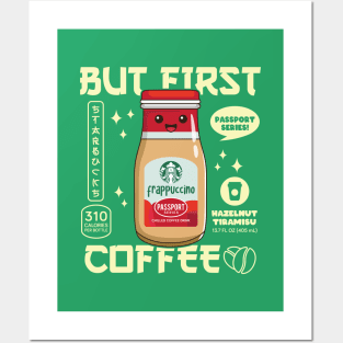 Hazelnut Tiramisu Iced Coffee for Coffee lovers and Starbucks Fans Posters and Art